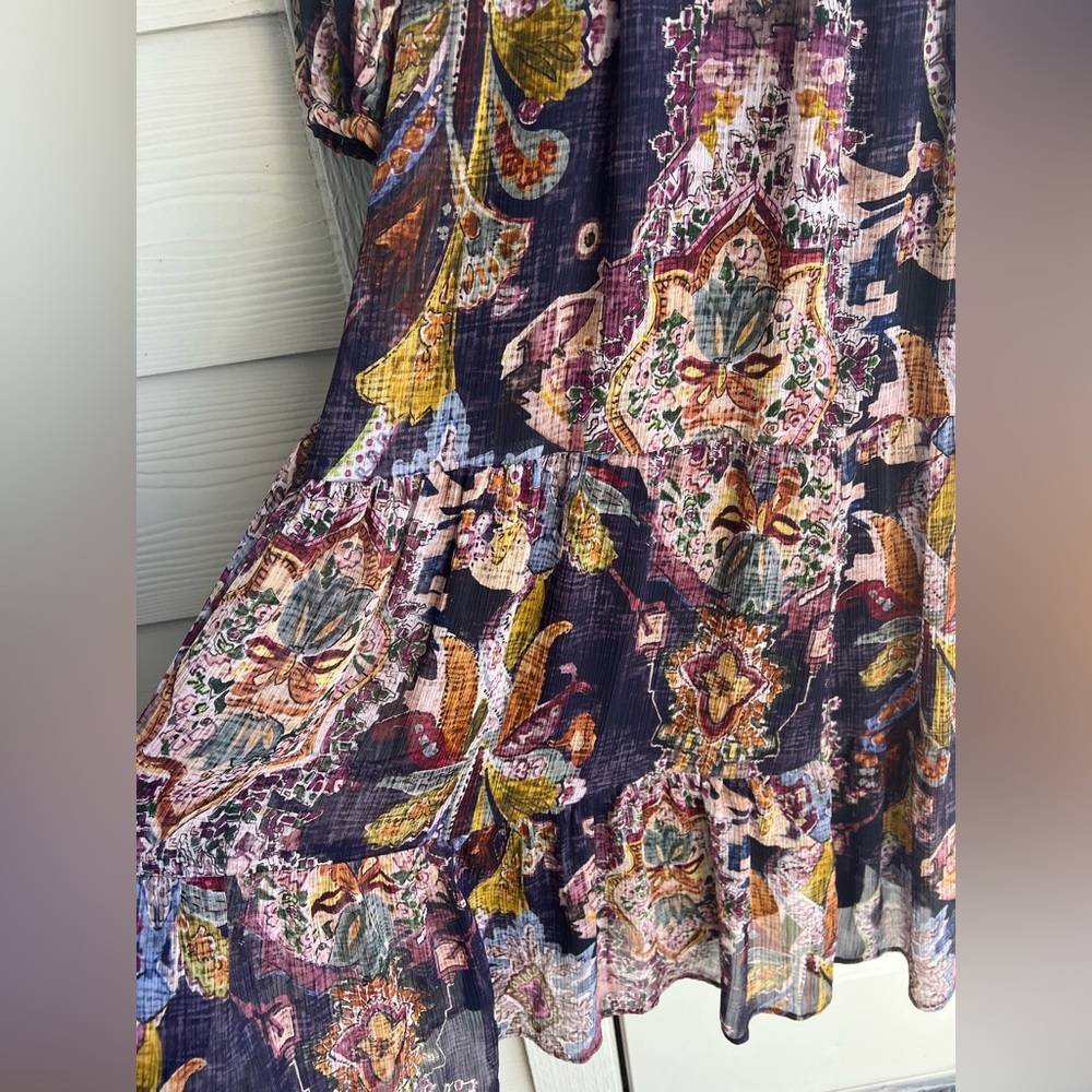 ZARA Boho Paisley Midi Dress – Size S - Picture 8 of 13